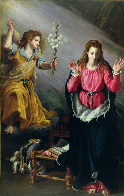 The Annunciation by Alessandro Allori